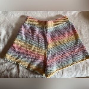 Something Navy knit shorts